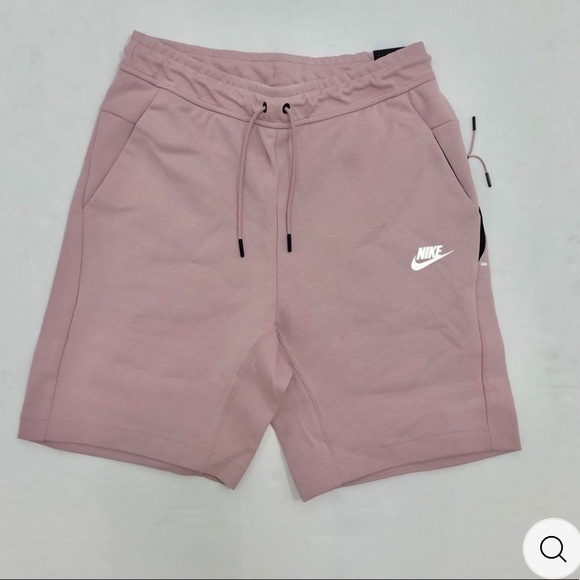 nike tech fleece shorts pink